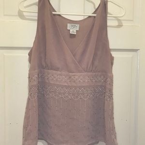 Ann Taylor Loft size 10 blush tank GUC